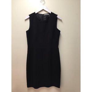 T Tahari Black Sleeveless Career Dress